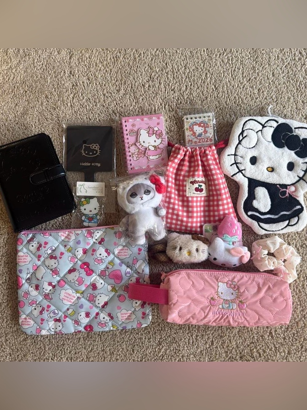 Hello Kitty Pink and White Kids Accessory Collection